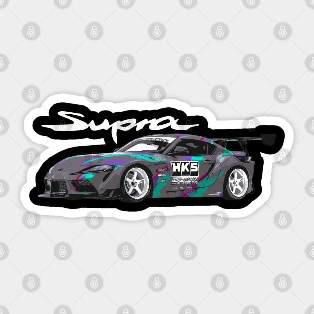 supra tuned by HKS Sticker by cowtown_cowboy